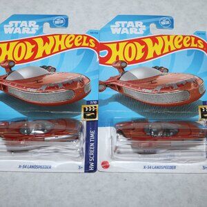 Hot Wheels lot of 2 Screentime x-34 landspeeder screentime 2021
